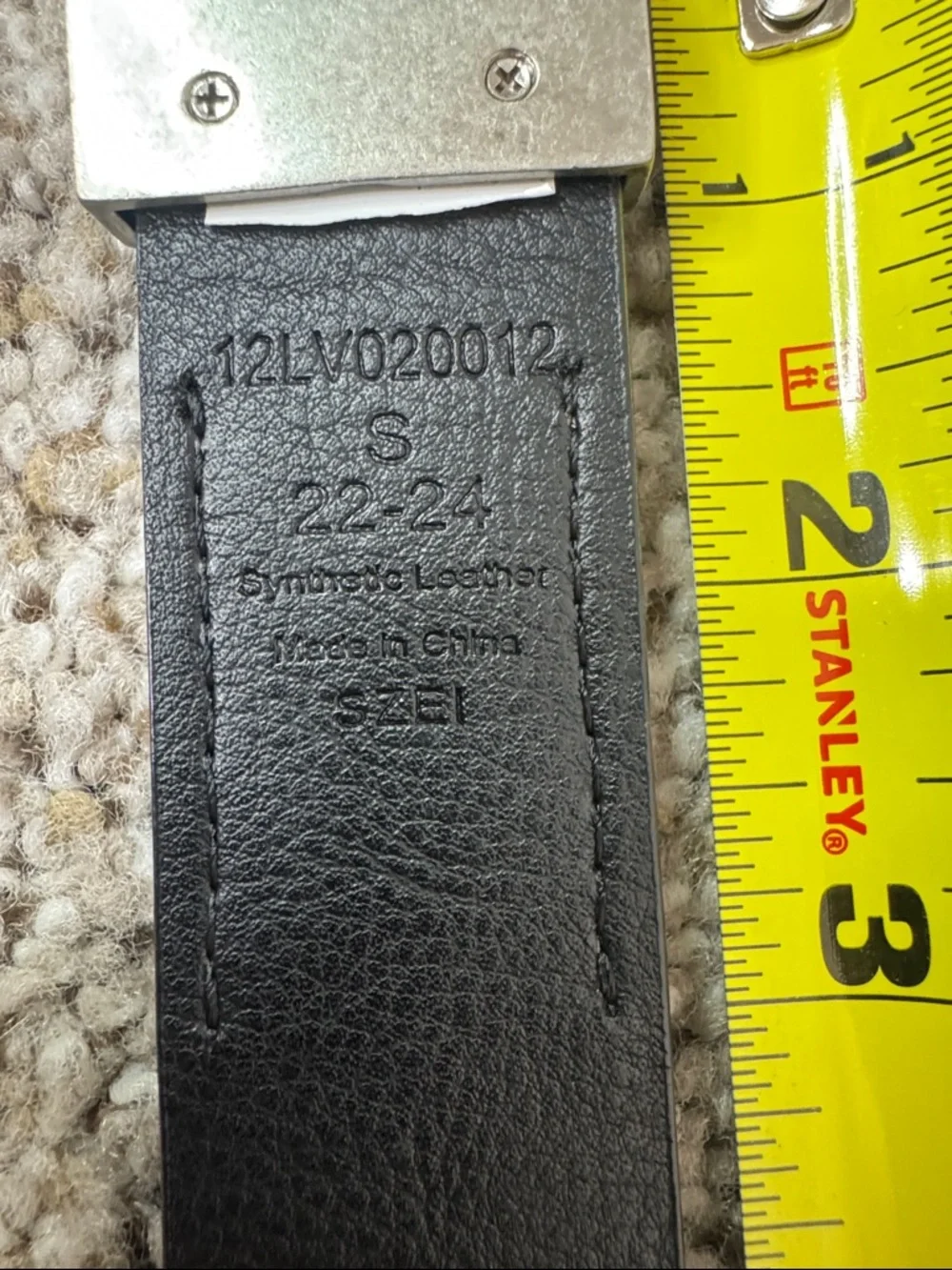 Kids Levi's Brown Reversible to Black Synthetic Leather Belt with Silver Buckle